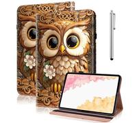 GLANDOTU for Samsung Galaxy Tab A11 Plus 2025 /A9 Plus 2023 11 inch Case,Multi-View Slim and Lightweight Patterned Tablet Cover with Folding Stand for Galaxy Tab A9 Plus Case -Brown Owl