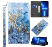 GLANDOTU Sony Xperia 10 iii 5G Case,Flip Wallet PU Leather Cover with Magnetic Button Standing Funstion Full-Body Protective for Sony 10 iii (SOG04 SO-52B) Phone Cases -Marbling