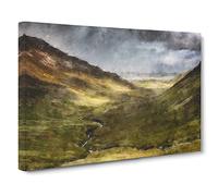 Glangesh Pass In Ireland Canvas Print | Gallery Wrapped 30mm Frame Wall Art | 20x14 inches | Ready to Hang | Modern Picture | Living Room Bedroom Lounge Office