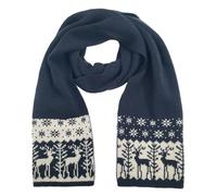 Glanzend Kids Winter Scarf, Warm Knitted Long Scarves Christmas Tree Reindeer Snowflake for Children, Cozy Soft Thermal Scarf, Xmas Holiday Neck Warmer Neckerchief, Gifts for Boys Girls