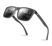 Glapeame Sunglasses Mens Womens-Polarised Sun Glasses Men-Black Sunglasses-UV400 Protection-Classic Retro Vintage,2-dark grey