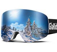 GlaRid OTG Ski Goggles for Men Women Youth, Anti-Fog UV Protection | Snowboard goggles designed to wear over glasses. 100% UV protection. Ideal for skiing. Includes hard case.