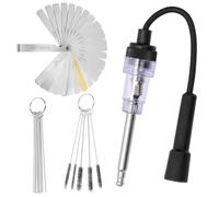 Glarks 1 Set in-Line Spark Plug Engine Ignition Tester with Carburetor Cleaner, Spark Plug Tester Ignition Coil Tester with Carb Cleaner Kit for Small & Big Internal/External Engines