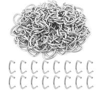 Glarks 1000Pcs 1/2'' Upholstery Steel Hog Rings kit for Auto Upholstery, Bungee Cord, Fencing, Animal Pet Cages, Meat Bags, DIY Craft, Furniture and More (1/2'' Hog Rings)