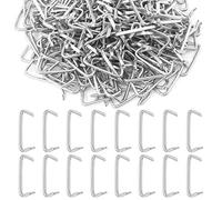 Glarks 1000Pcs 3/4'' Upholstery Steel Hog Rings kit for Auto Upholstery, Bungee Cord, Fencing, Animal Pet Cages, Meat Bags, DIY Craft, Furniture and More (3/4'' Hog Rings)
