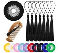 Glarks 100pcs 12-13cm/4.7-5.1in Length Silky Handicrafts Tassels, Handmade Soft Craft Tassels with Loops, Bookmark Tassels Bulk for Jewelry Making, DIY Craft Accessory, Dress Decoration