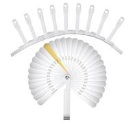 Glarks 10pcs 7.25-20in Understring Radius Gauge with SAE/Metric Feeler Gauge Set, 9pcs Universal Guitar Gauge, 1pcs 0.04-0.88mm 32 Blades Feeler Gauge for Guitar Fretboard Radius Gauge