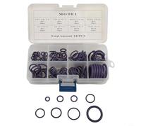 Glarks 120Pcs Rubber O-For Ring Kit 8 Sizes for Automotive Air Conditioning Seals Car Truck Repair