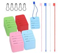 Glarks 1300Pc Multicolored Marking Tags Kit - 3.5cm x 5cm Paper Clothing Tags with Metal Gourd Pins and Strings