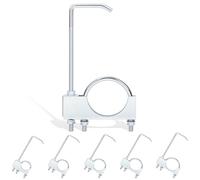 Glarks 1pcs 3’’ Zinc Plated Universal Exhaust Clamp with Hanger, Adjustable Muffler Pipe Clamp with Hanger, Truck Exhaust Pipe Hanger for Muffler Pipe Vibration Damping and Fixing, Car Accessories