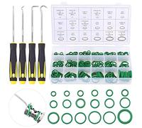 Glarks 274Pcs 18 Size O Rings Seal Gasket Washer O Ring Assortment with 4Pcs Picks and Hooks Set for Faucet Tap Plumbing and Car Vehicle Automotive Repair, Air or Gas Connections