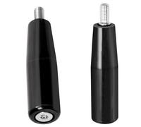 GLARKS 2pcs M10 x 100mm Revolving Handle, Black Revolving-Handwheel Machine Handles, Trailer Jack Knob for Milling Machine and Hose Reel, Table Saw Adjusting