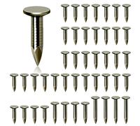 Glarks 300Pcs 3/4inch Steel Roofing Felt Nails Roofing Felt Pins Clout Nails Countersunk Head Felt Nails, for Securing Shed Roofs, Roofing Felt Slate Boards, Wood Shed Tiles
