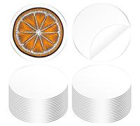 Glarks 30pcs 50mm Blank Clear Acrylic Circle Disc Set, Round Acrylic Blanks Bulk, Circle Disc Ornament, Round Blanks Discs for Paintings, Art Craft