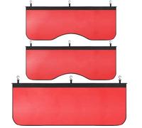 Glarks 3Pcs Automotive Magnetic Fender Cover, Red Protector Gripper Mechanic Mat Pad with Hooks for Sedan Truck, Station Wagon Automotive or Repair Automotive Work