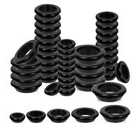 Glarks 40 pezzi di gomme per giunti, 5 dimensioni, gomme tonde caviere, tappi per fori di Firewall, gomme per fili, kit assortito per fili, tavoli, Pompe e tubature