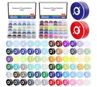GLARKS 72pcs Prewound Bobbins Sewing Thread Kit, 72 Colors Prewound Bobbin Thread with case, Bobbins and Sewing Threads,Sewing Machine Bobbin Threads for Embroidery Thread and Sewing Machine