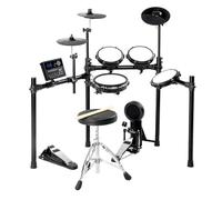 Glarry Electric Drum Set with Quiet Mesh Pads, 10" Dual Zone Snare, HiHat and Kick Drum Full Size Adult Drum Set, 30 Kits and 450 Authentic Sounds, Drumeo, USB MID