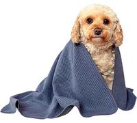 Glart soft, absorbent dog towel pet towel, microfibre dog bath towel 80 x 55 cm