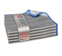 Glart 44C4B Carbon Microfiber Glass Cloth 4-Pack 50×40 cm 400 GSM Streak-Free Window & Mirror Cleaning Towel Lint-Free Cloths for Car Glass & Household Use