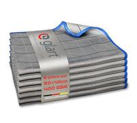 Glart 44C6B Carbon Glass Cleaning Cloths, 6-Pack 32×32 cm, 400 GSM microfiber, Streak- & lint-free glass wipes, Machine washable, Carbon fiber structure for crystal clear windows