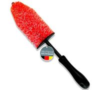 Glart 44FB Car rim brush for aluminium rims, steel rims, cleaning & car care of rims like rim cleaner and rim devil without microfibre cloth, use. BEFORE tyre shine and rim sealant