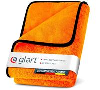 Glart 44WG Car Drying Towel XXL 90x60 cm - Microfiber Polishing Cloth Orange - Large Absorbent and Cleaning Cloth for Car, Motorcycle, Boat, Household - Soft, Paint-Friendly, Lint-Free