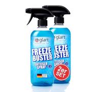 Glart 45EE2 Set of 2 Freeze Buster De-icer Spray 500 ml - Thaw spray for car windows, glass, plastic, and polycarbonate - clear vision in winter - spray, wait, peel off.