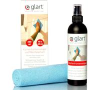 Glart 45KR Kitchen Cleaner Set - 250 ml Spray + 40x40 cm Microfiber Cloth - Alcohol-Free & Streak-Free - For High Gloss, Plastic, Lacquer & Wood Surfaces, Gentle Cleaning for Kitchen, Bathroom & Home