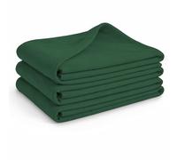 Glart G3TG Oeko Tex Fleece Blankets 3pc Set - 130x160 cm, 100% Polyester, 200 g/m² - fir green, versatile for use as a throw, cuddle blanket, sofa blanket, guest blanket or picnic blanket.