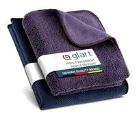 Glart H4432K 2-Piece Microfiber Cloth Set - 60x40 cm & 32x32 cm - Household Towels for High Gloss Kitchens, Glass, Furniture - Lint-Free, Soft for Delicate Surfaces - Washable & Durable