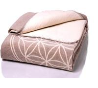 Glart J2BG Snuggle Blanket, Grey Flower of Life, Cotton Polyacrylic Mix