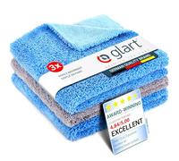 Glart Polishing Cloth Car Drying Cloth - Set of 3 - Premium Microfiber Cloths Car for Professional Paint Care - 40x40cm Microfiber Cloth for Scratch-Free Drying & Car Polishing - Microfiber Drying Cloth