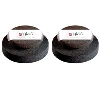 Glart Professional car hand polishing sponge, 130x50 mm, car care polishing sponge with handle list, for wax, paint cleaner, paint putty, car polish, abrasives, use after washing gloves (Pack of 2)