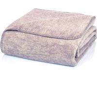 Glart blanket plain flecked grey XL, sofa blanket 150 x 200 cm, soft and warm woolly blanket, extra fluffy, for use as a sofa blanket, couch blanket, cosy blanket, cosy throw, plush sofa throw