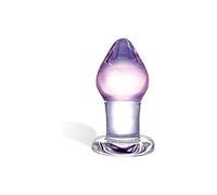 Amethyst Rain Glass Buttplug
