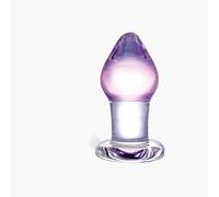 Amethyst Rain Glass Buttplug