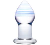 Amethyst Rain Glass Buttplug