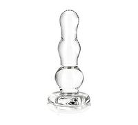 Glas Glass Butt Plug Clear 4 Inch