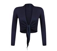 GlaS/Mexx24 Ladies Elegant Bolero Jacket Long Sleeve Shrug Cardigan, Dark Blue, Size- S/M