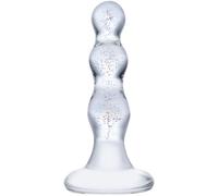 Triple Play Beaded Glass Butt Plug
