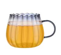 Glasbecher Teetassen - 400 ml Transparent Glass Tasse Mit Persönlicher | Cappuccino Latte Teetassen Mit | Glasbecher Mit Großem Fassungsvermögen, Dishwasher Safe | Getränke-Serviergeschirr Für Milchte