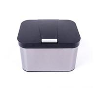 Glasdon Centrum Steel Food Waste Bin 4.3L Compost Caddy Food Recycling Bin