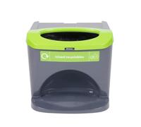 Glasdon Nexus Stack 30L Recycling Bin - Stackable Bin with a Choice of Waste Stream - Compact 30 Litre for Home or Office (Mixed Recyclables (2))