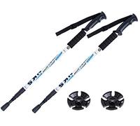 GLASEA® 2x Antishock Trekking Walking Hiking Pair Sticks Poles (silver)