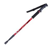 GLASEA® Antishock With Handle Trekking Walking Hiking Stick Pole (red)
