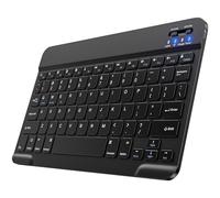 GlasFlength Case for iPad with Keyboard Removable Folio Keyboard Case with Pen Holder Black
