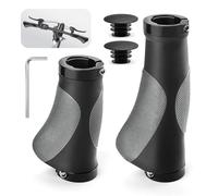 GlasFlength Ergonomic MTB Bicycle Handlebar Grips Mountain Bike Grips Double Lock-On Design Ergonomic Bicycle Grips 22 mm Suitable for Urban Bikes Scooters E-Bike