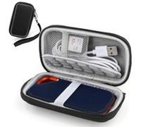 GlasFlength Hard Drive Case for SanDisk Extreme Pro Hard Drive Case with Hand Strap for SanDisk 1TB 2TB SSD Black