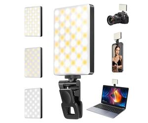 GlasFlength Selfie Light LED Video Light Panel Light for Phone, iPhone, Android, iPad, Laptop